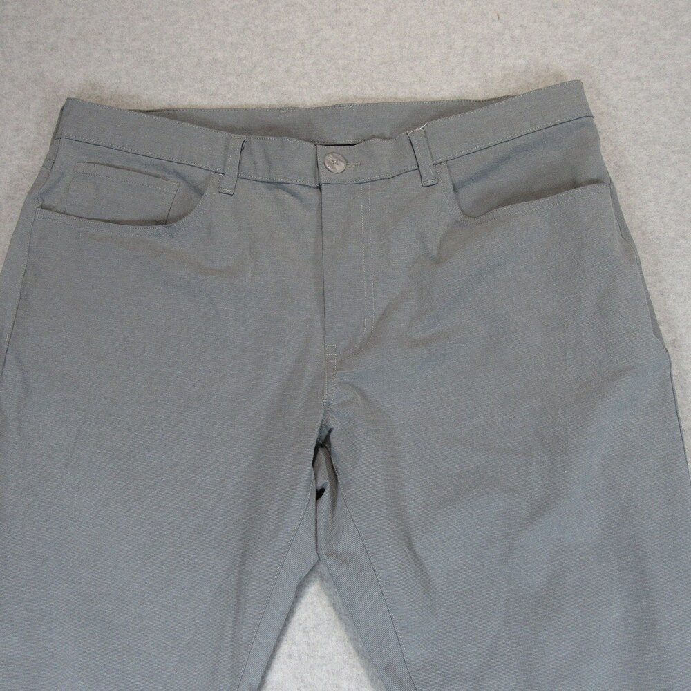 Callaway Mens Golf Chino Pants 36 x 30 Gray Cotton Polyester Flat Front Pockets - Picture 3 of 9